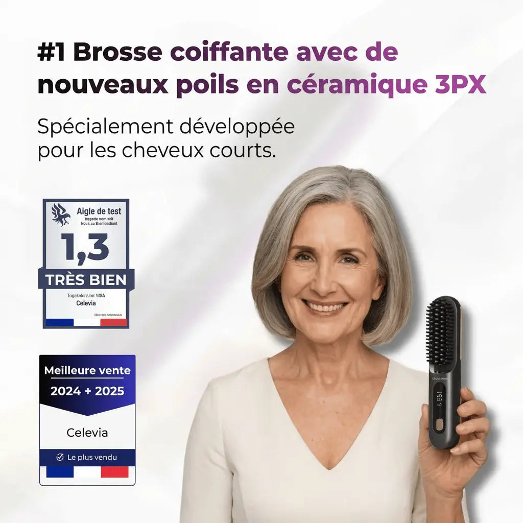 La PREMIÈRE brosse lissante intelligente nomade & de voyage